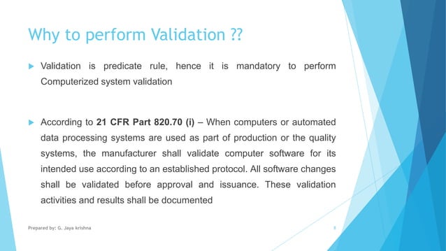 CSV - Computer System Validation