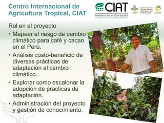 Cadenas de café y cacao adaptadas al clima en el Perú