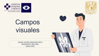 Campos
visuales
JESÚS JAVIER SÁNCHEZ RICO
RESIDENTE 3ER AÑO
JUNIO 2022
 