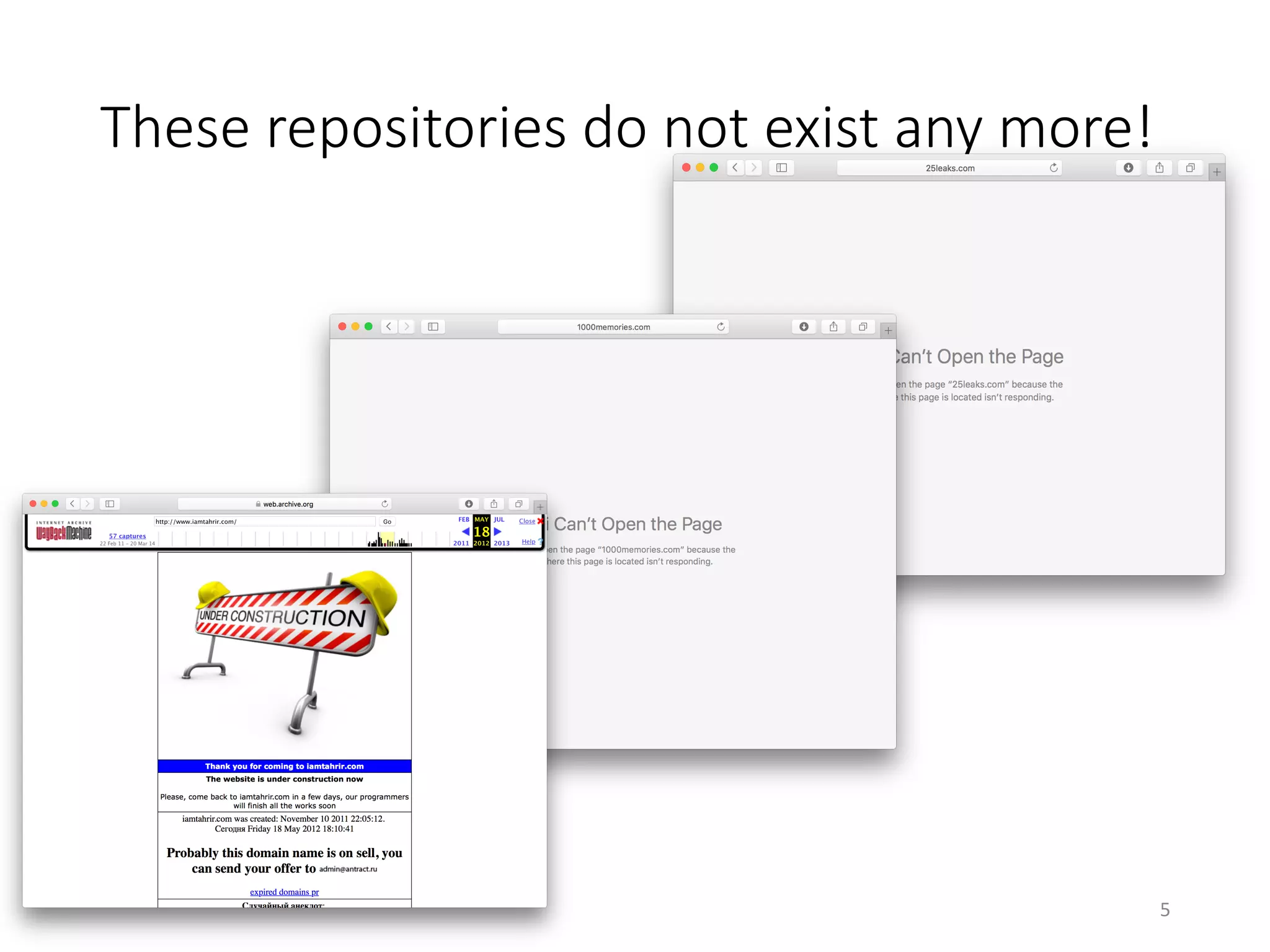 These repositories do not exist any more!
5	5	
 
