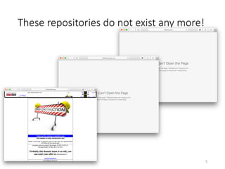 These repositories do not exist any more!
5	5	
 