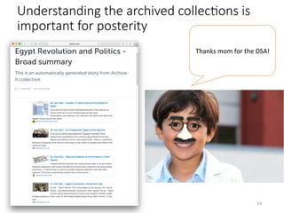 Understanding the archived collecHons is
important for posterity 
Thanks	mom	for	the	DSA!	
53	
 