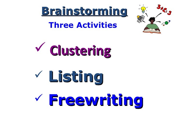 brainstorming before presentation listing brainstorming