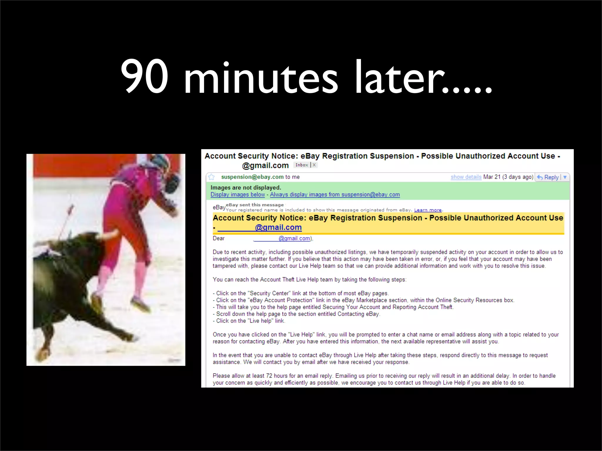 90 minutes later.....
 