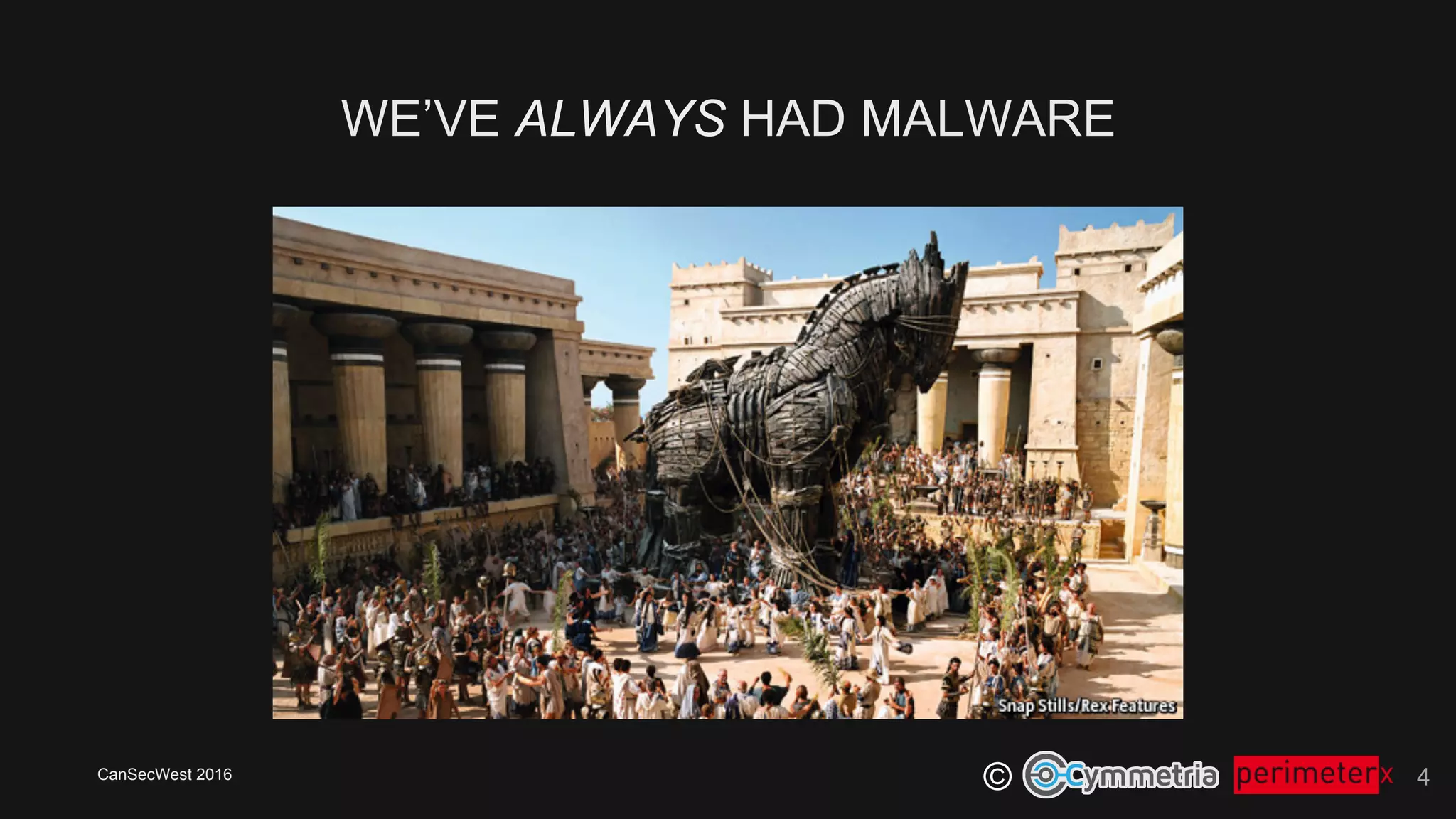 CanSecWest 2016
©
WE’VE ALWAYS HAD MALWARE
4
 