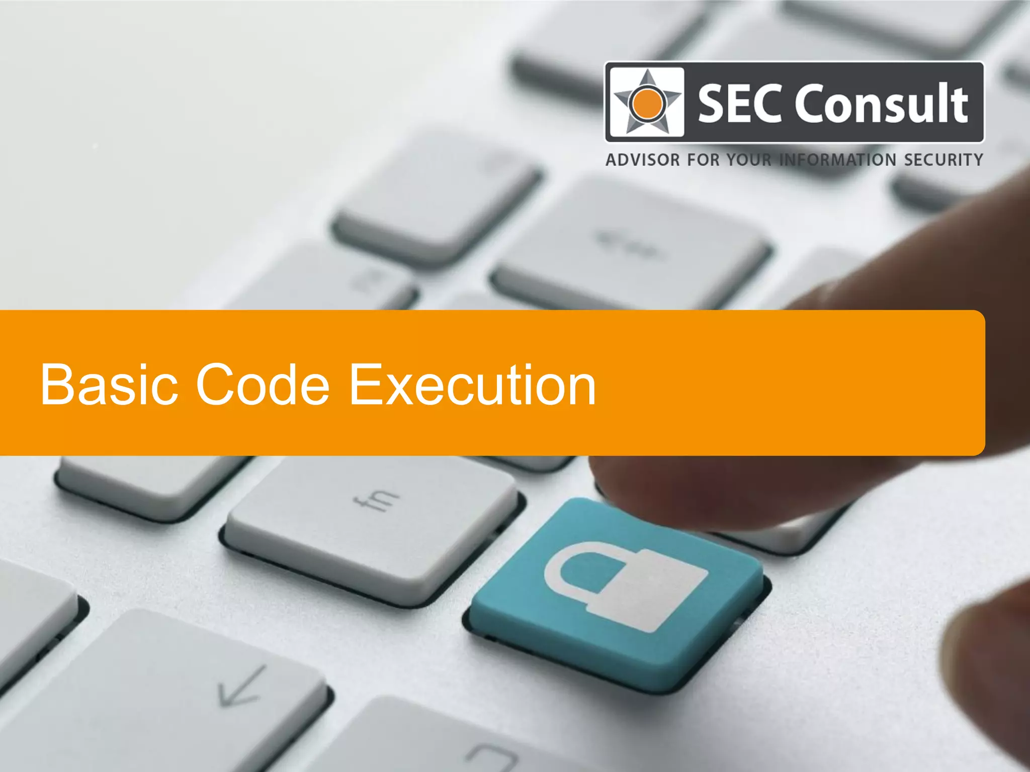 Basic Code Execution
 