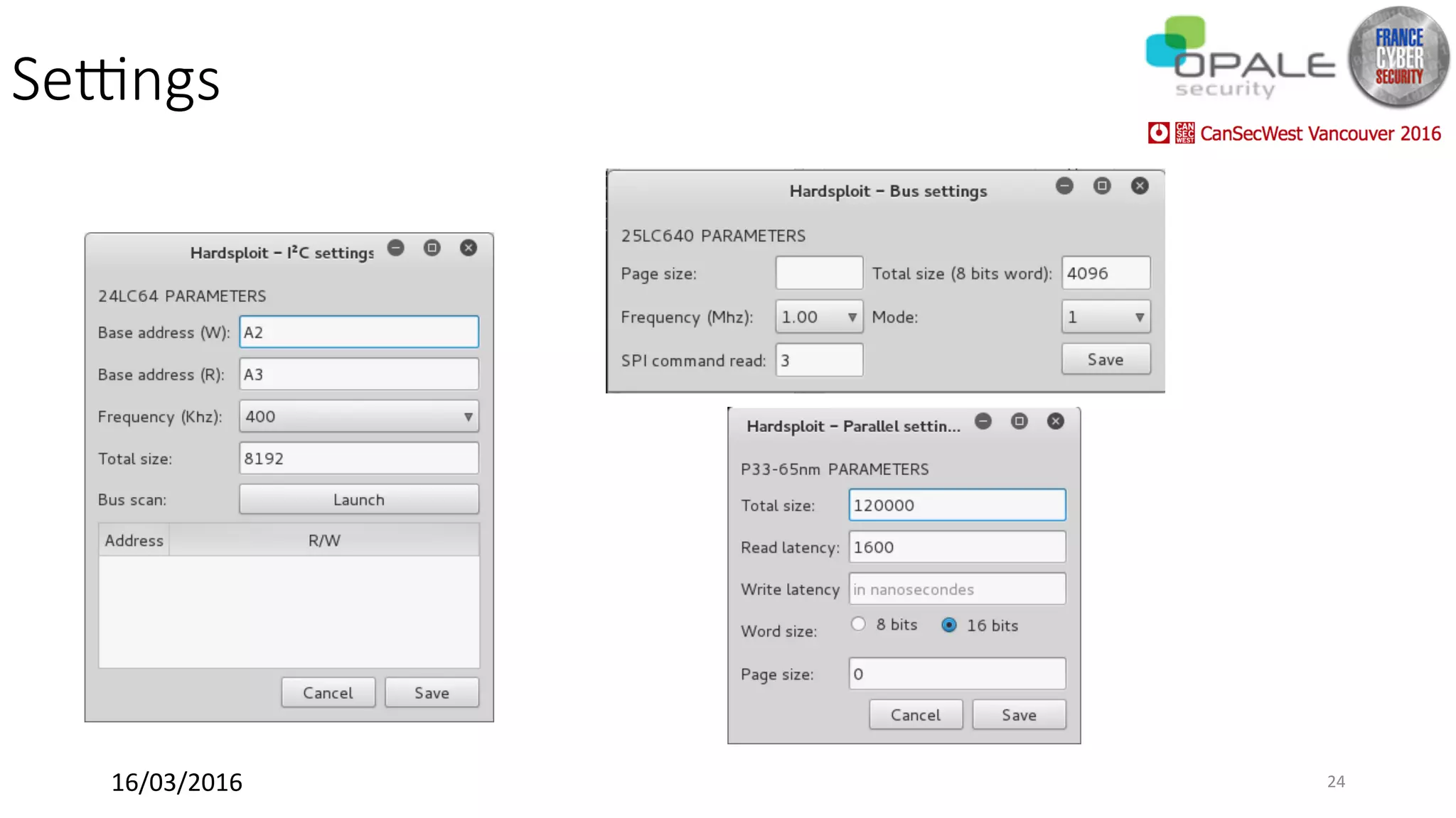 Se[ngs
16/03/2016	 24	
 
