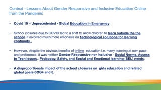 Online Education in Emergencies | PPTX