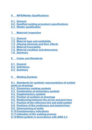 Cwip Notes Format Cswip 3.1 course note 2016 with question & answers | PDF