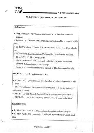 Cswip plant inspector course level i week 1