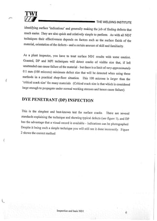 Cswip plant inspector course level i week 1