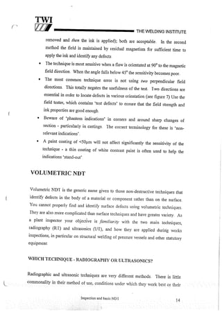 Cswip plant inspector course level i week 1