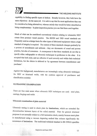 Cswip plant inspector course level i week 1