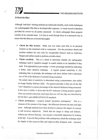 Cswip plant inspector course level i week 1