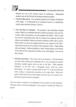 Cswip plant inspector course level i week 1