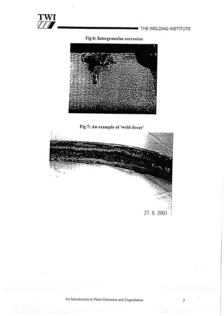 Cswip plant inspector course level i week 1