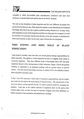 Cswip plant inspector course level i week 1