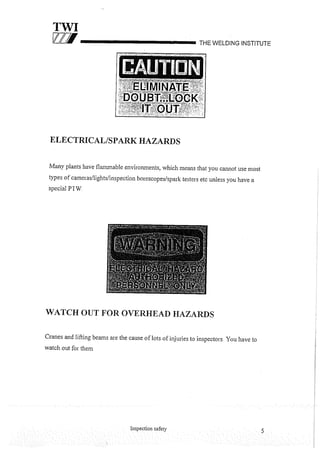 Cswip plant inspector course level i week 1