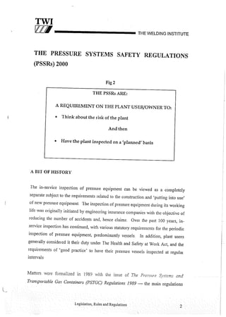 Cswip plant inspector course level i week 1