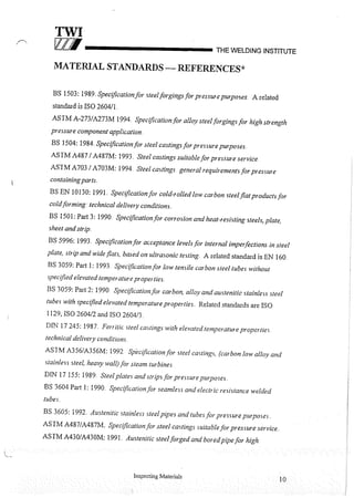 Cswip plant inspector course level i week 1