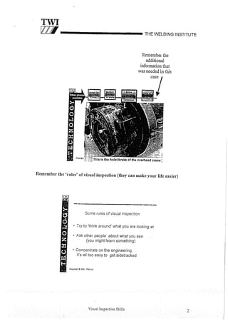 Cswip plant inspector course level i week 1