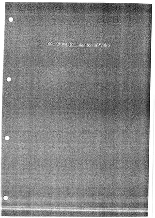 Cswip plant inspector course level i week 1