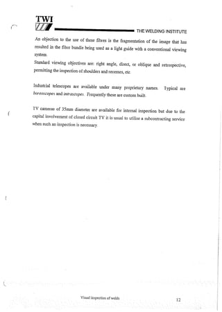 Cswip plant inspector course level i week 1