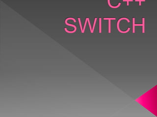 C++ switch diapositiva
