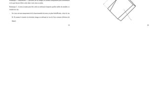 19
Exercice 17
Fonctionnalité de vue avancée : création de vue 1 (enregistrez la mise en plan après chaque
question dans un autre fichier au cas où celle-ci devrait être réexaminée)
Système d'unités : IPS (pouce, livre, seconde)
Nbre de décimales : 2
Type de cote : projetée
- Ouvrez le fichier joint « Blockl.sldprt ».
- Créez une mise en plan à partir de cette pièce avec une vue de face, comme illustré sur la
seconde image.
Remarque 1: l'annotation« 1 » présente sur les images est donnée uniquement pour information
et n'a pas besoin d'être créée dans votre mise en plan.
Remarque 2 : la mise en plan peut être créée en utilisant n'importe quelles tailles de modèle e-t
échelle de vue.
- En vous servant uniquement de la fonctionnalité de mise en plan SolidWorks, créez la vue
B- B comme le montre la troisième image en utilisant la vue de Face comme référence de
départ.
20
Remarque : la vue B-B est la vue réelle de la face « 1 », En d'autres termes, la vue B-B représente
la face « 1 » dans sa taille et sa forme réelles.
Astuce : une vue intermédiaire peut être nécessaire pour créer la vue 8-8 à partir de la vue de
face.
- Créez la cote projetée X.
Remarque : la vue B-B est créée correctement la cote X sera automatiquement de type « Projetée
»
Quelle est la valeur de la cote X (pouces) ?
☐ 1.44 ☐ 1.88 ☐ 1.23 ☐ 2.09
 