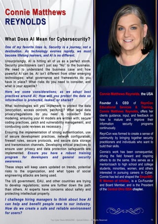 CSWY2023! Cybersecurity Woman of the Year. Top Cyber News MAGAZINE | PDF