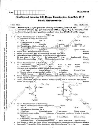Chemistry sycle papers july 2013 (1st Year VTU)