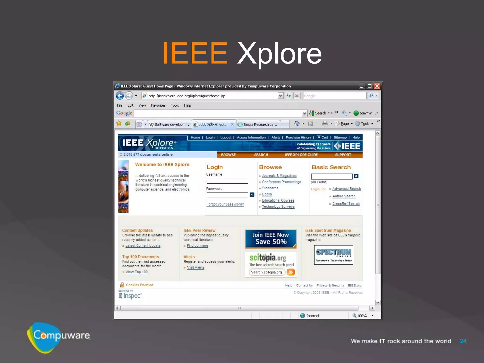 IEEE Xplore




              24
 