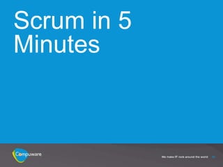 Scrum in 5
Minutes



             32
 