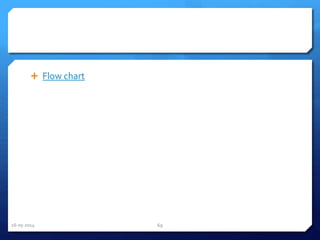  Flow chart
16-05-2014 69
 