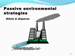 Passive environmental
strategies
Dilute & disperse
2
 