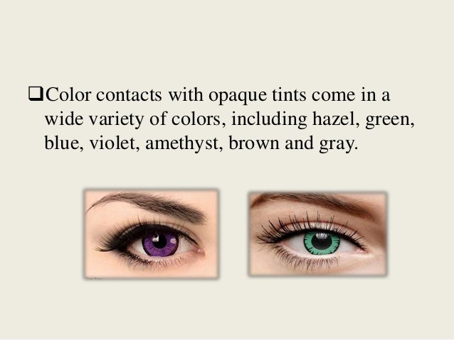 cosmetic contact lenses