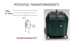 POTENTIAL TRANSFORMERS(PT)
 