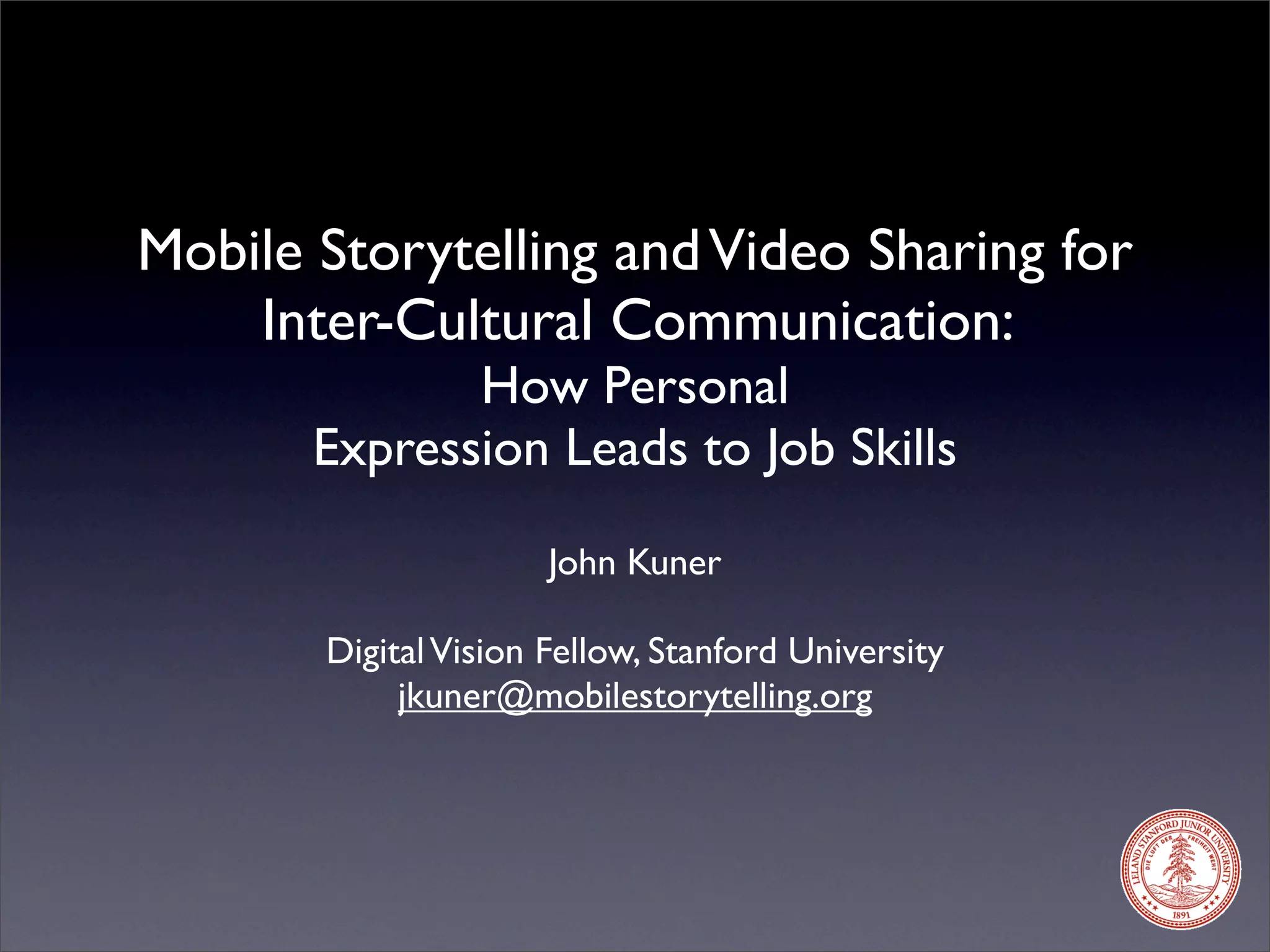 Mobile Storytelling & Intercultural Connections...