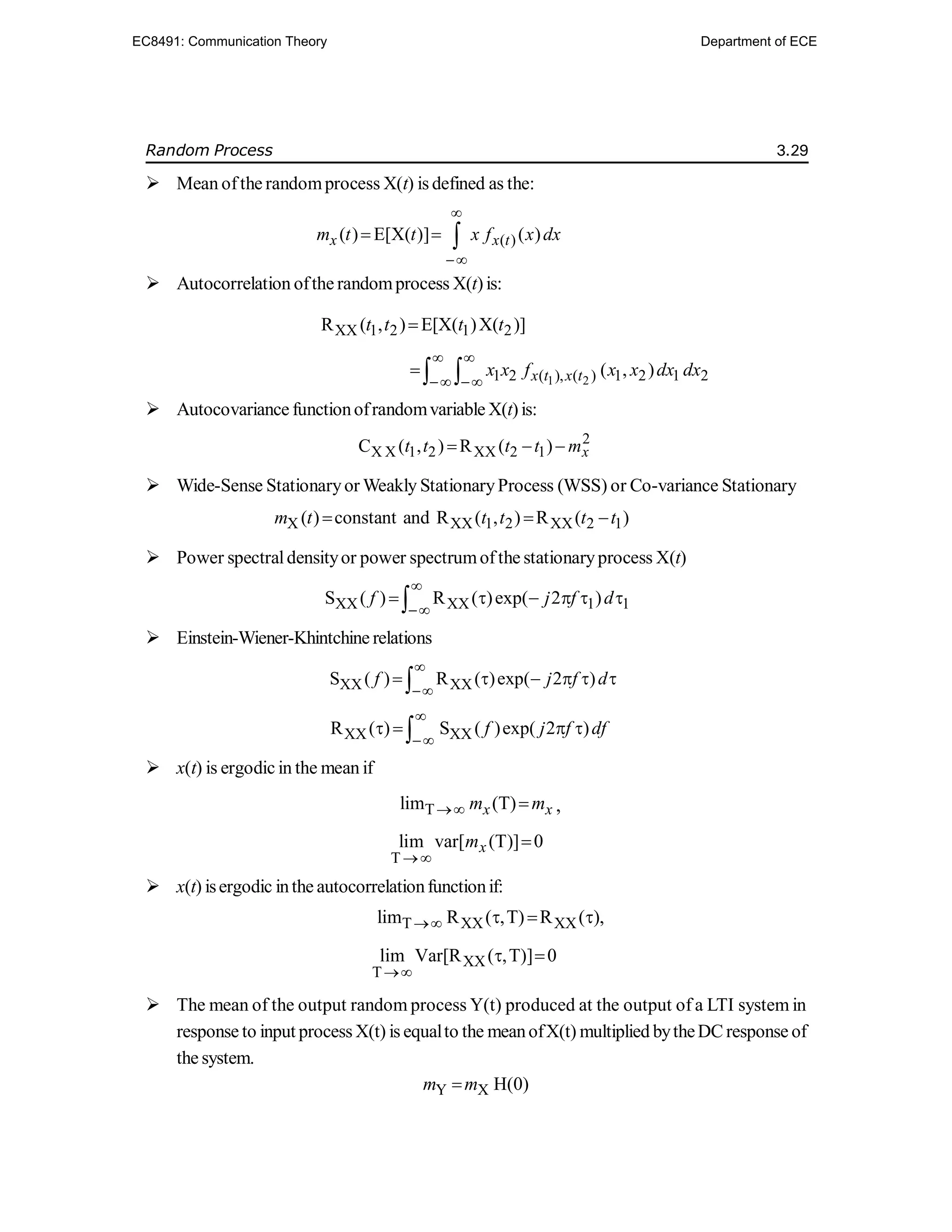 Communication Theory - Random Process.pdf