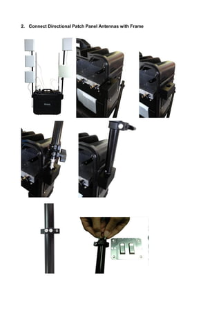 2. Connect Directional Patch Panel Antennas with Frame
 