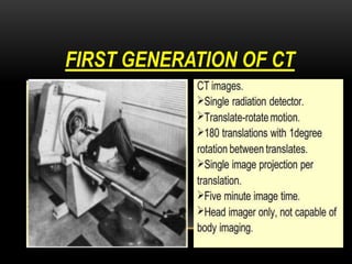 FIRST GENERATION OF CT
 