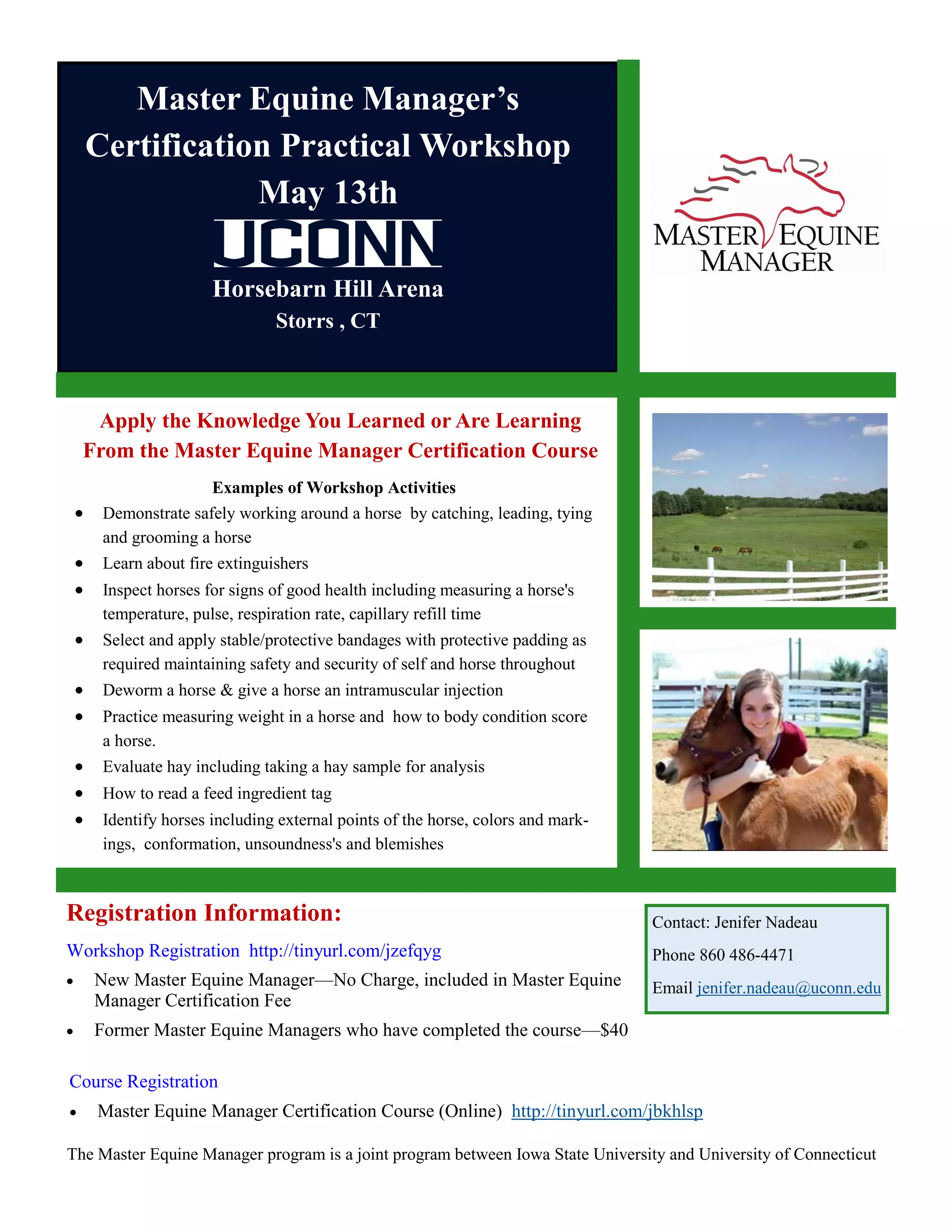 Master Equine Manager Certification Practical Workshop PDF Master Equine Manager Certification Practical Workshop PDF