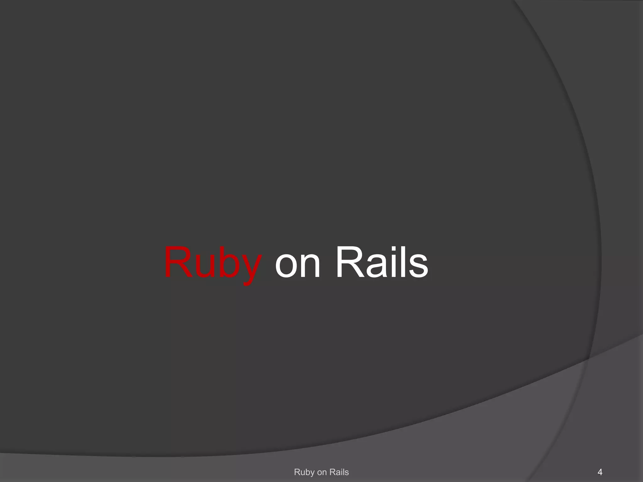 RubyonRailsRubyonRails4