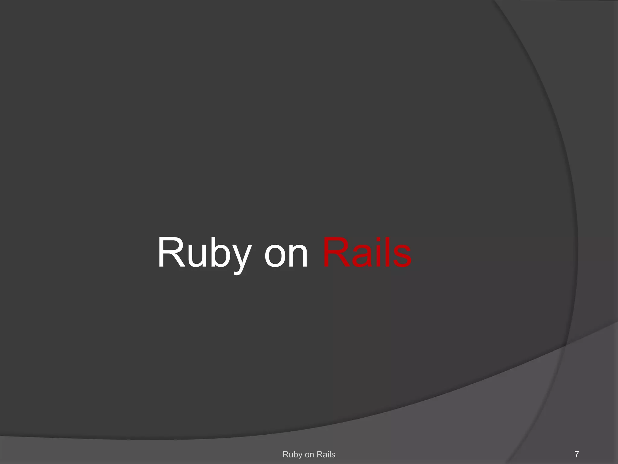 RubyonRailsRubyonRails7