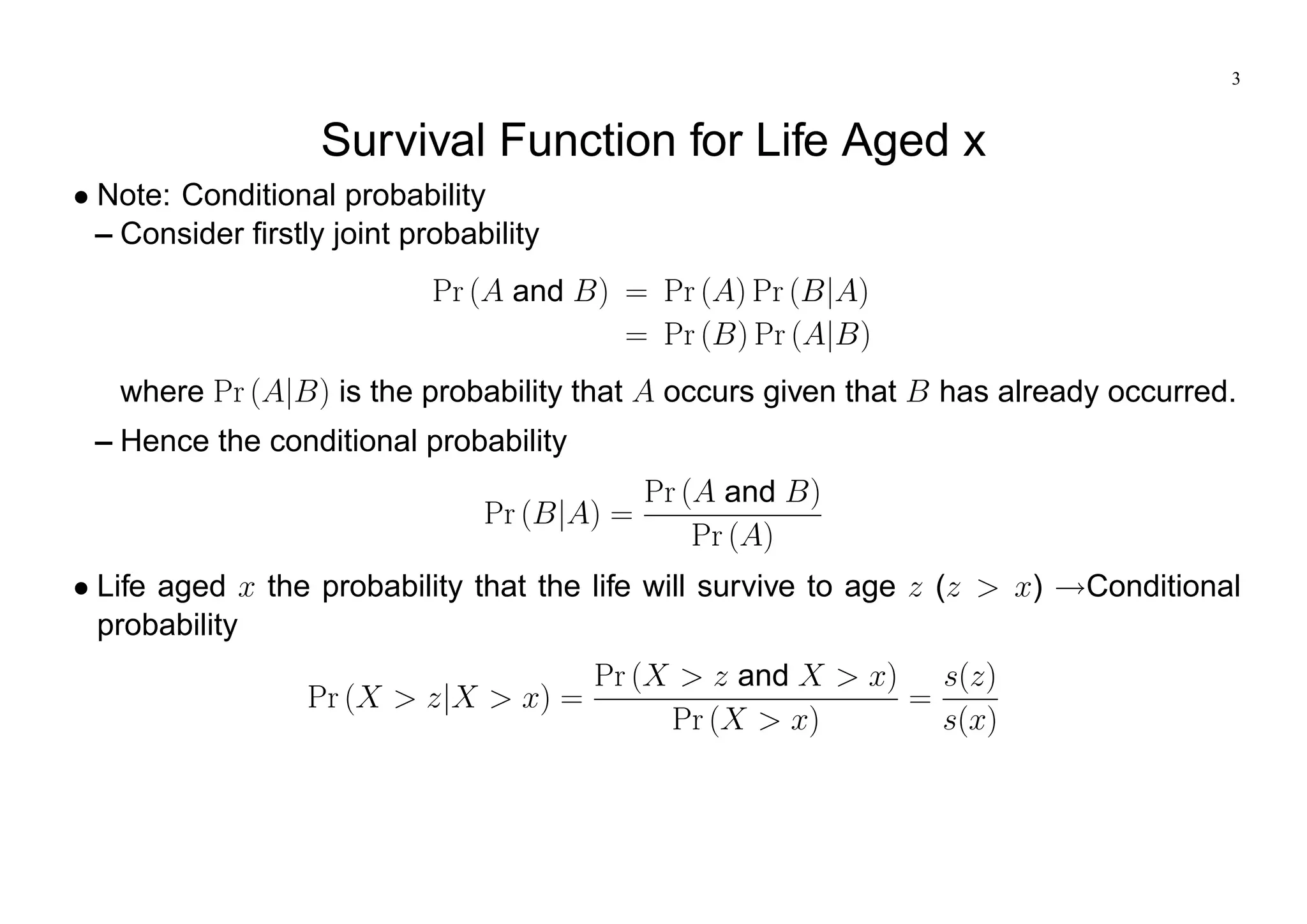 Actuarial Science Math Examples Principles of Actuarial Science Chapter 3 | PDF