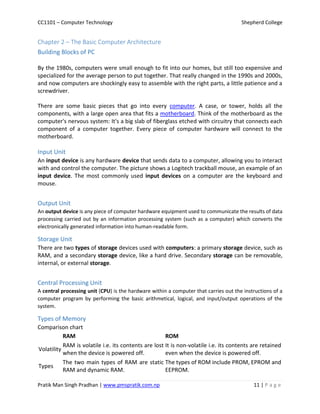 CT1101 - Computer Technology | PDF