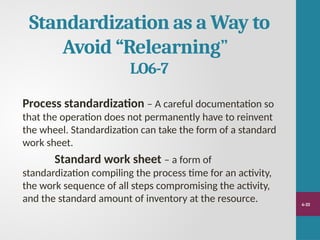Chapter 6 operation mangement presentation | PPTX