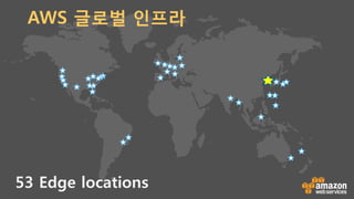 53 Edge locations
AWS 글로벌 인프라
 