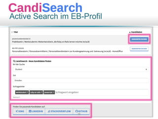 Active Search im EB-Profil
38
 