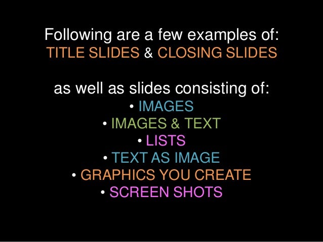 sample presentations slides